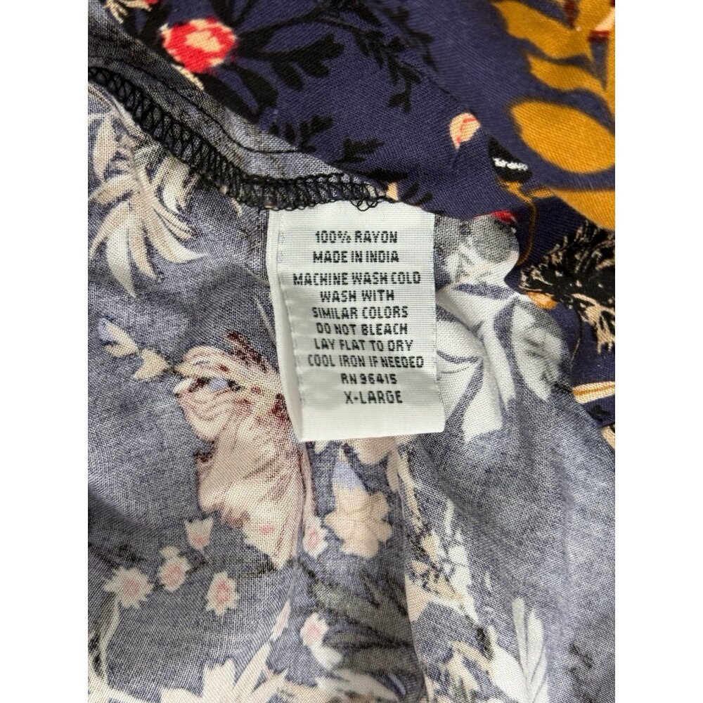 Super Massive Shirt Men's XL Floral Harvest Short Sleeve Crop Fit​ - Picture 7 of 7